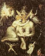 Johann Heinrich Fuseli Titania is leevtallig met Bottom met de daare Eselkopp oil on canvas